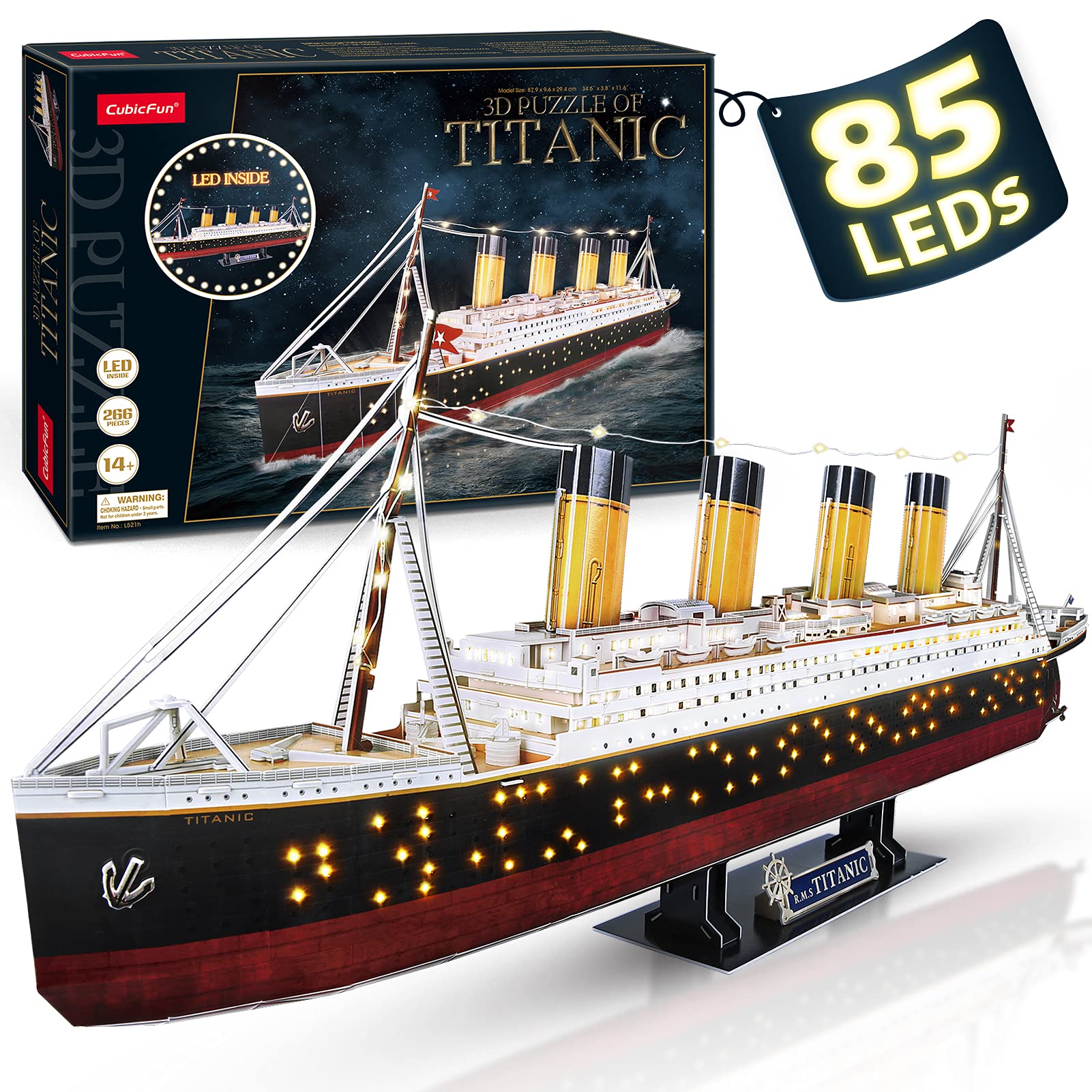 **CubicFun Titanic 3D Puzzle for Adults - 34.6