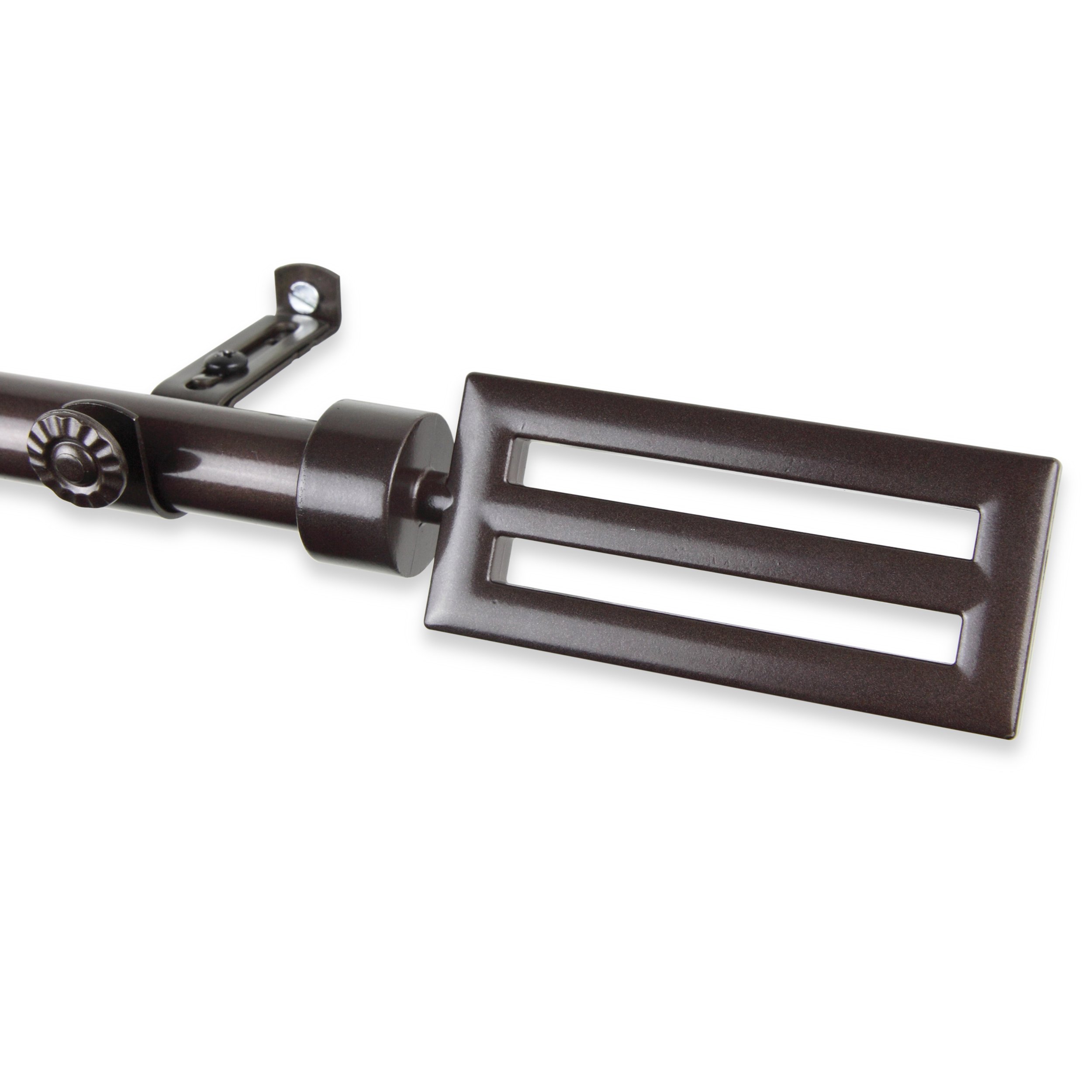 Premium A&F Cobalt Curtain Rod 120-170 Inch Adjustable Length for Wide Windows - Elegant Cocoa Finish - Perfect for Living Rooms, Bedrooms & Home Decor