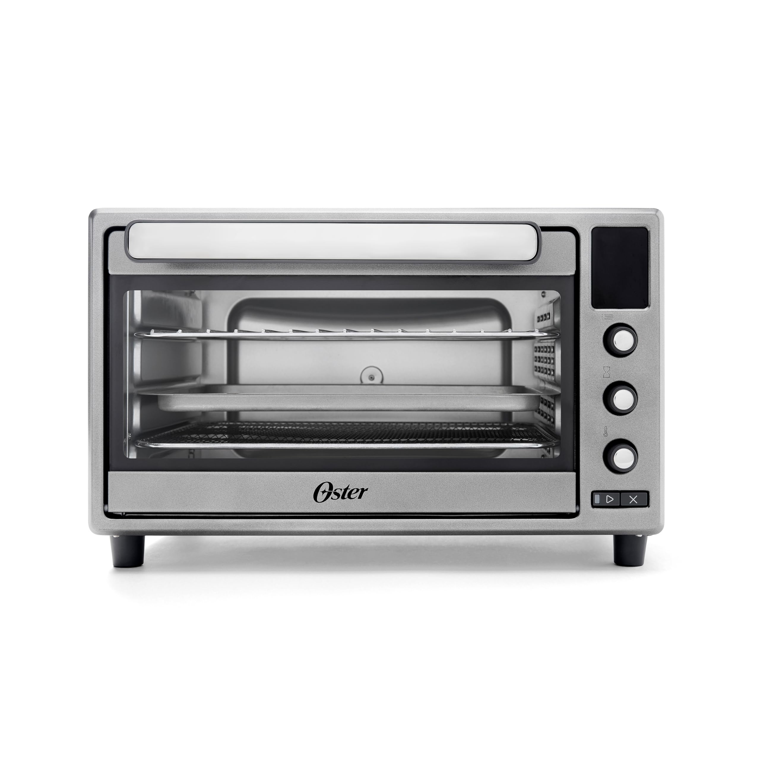 Oster 10-in-1 Air Fryer Toaster Oven Combo | Large Countertop Convection Oven with Bake, Broil, Toast & Dehydrate Functions | Perfect for Small Kitchens, Dorms & RV Cooking