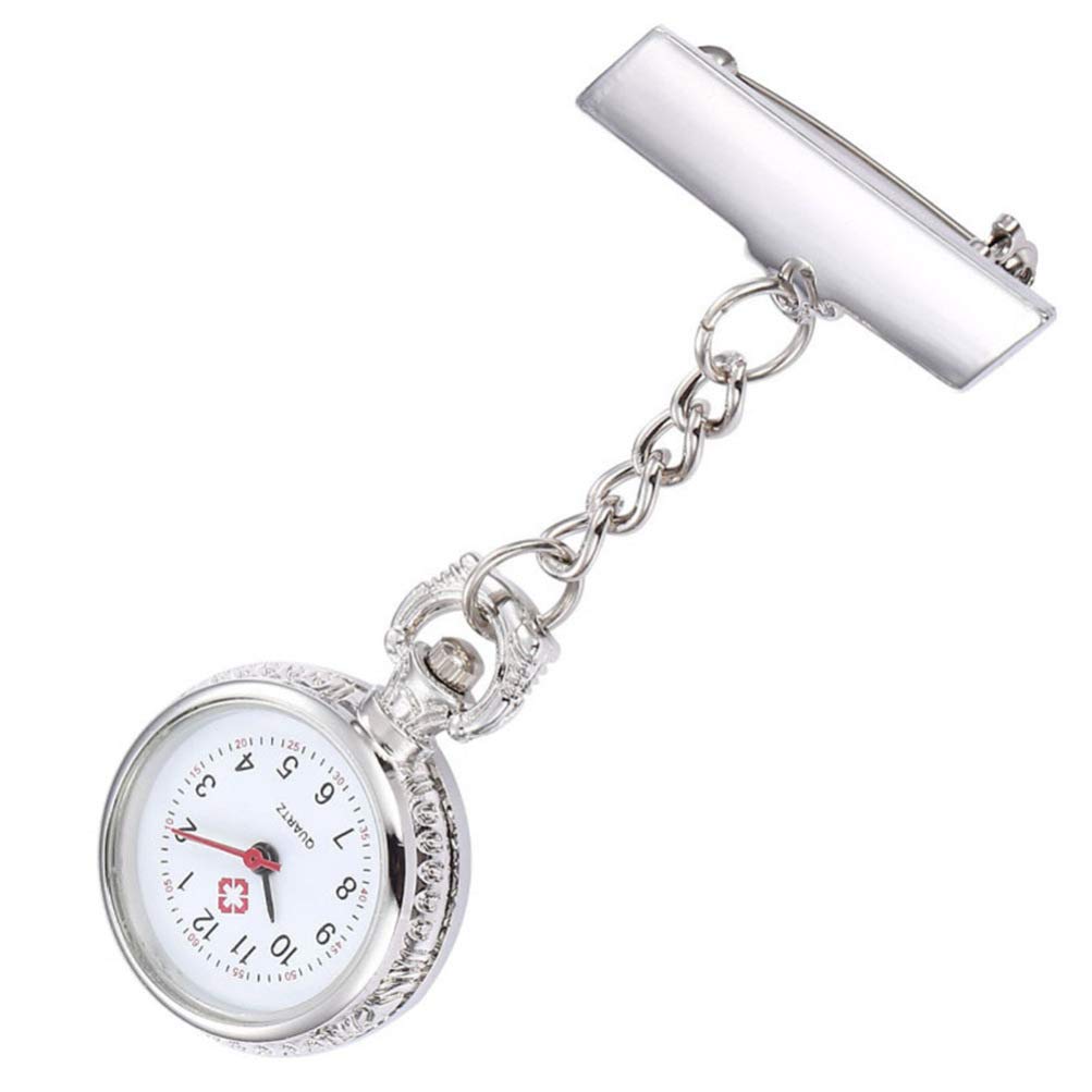 UKCOCO Nurses Watch - Digital Clip-On Fob Pocket Watch with Round Brooch Pin, Multi-Function for Nurses, Teachers & Students - Perfect Graduation Gift for 2022 | Ideal for Clinical Shifts, School & Professional Use