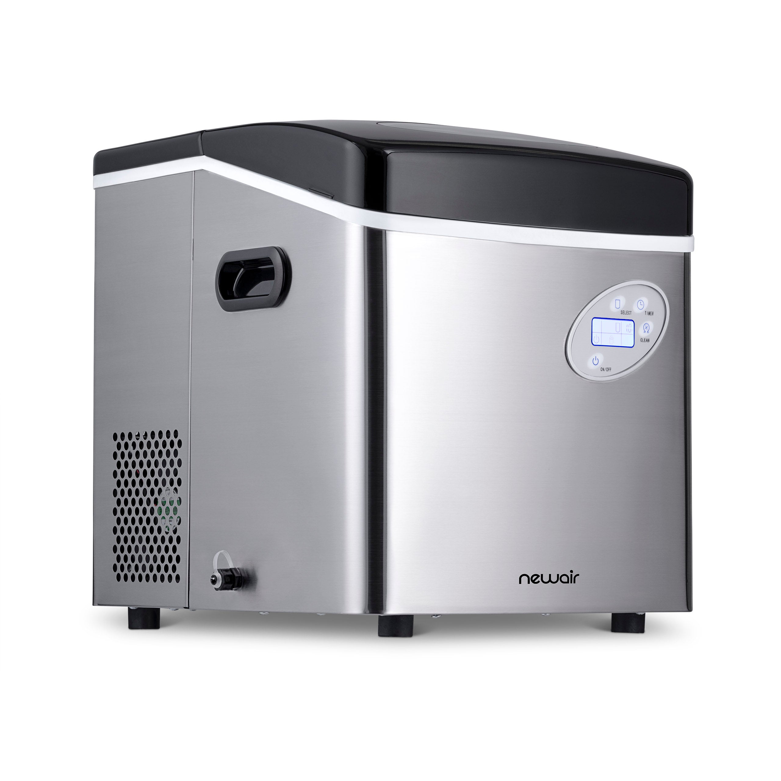 Newair® Countertop Ice Maker - 50 lbs/Day, Bullet Ice Machine for Home, Office, or Party - Fast & Portable Ice Maker in Red