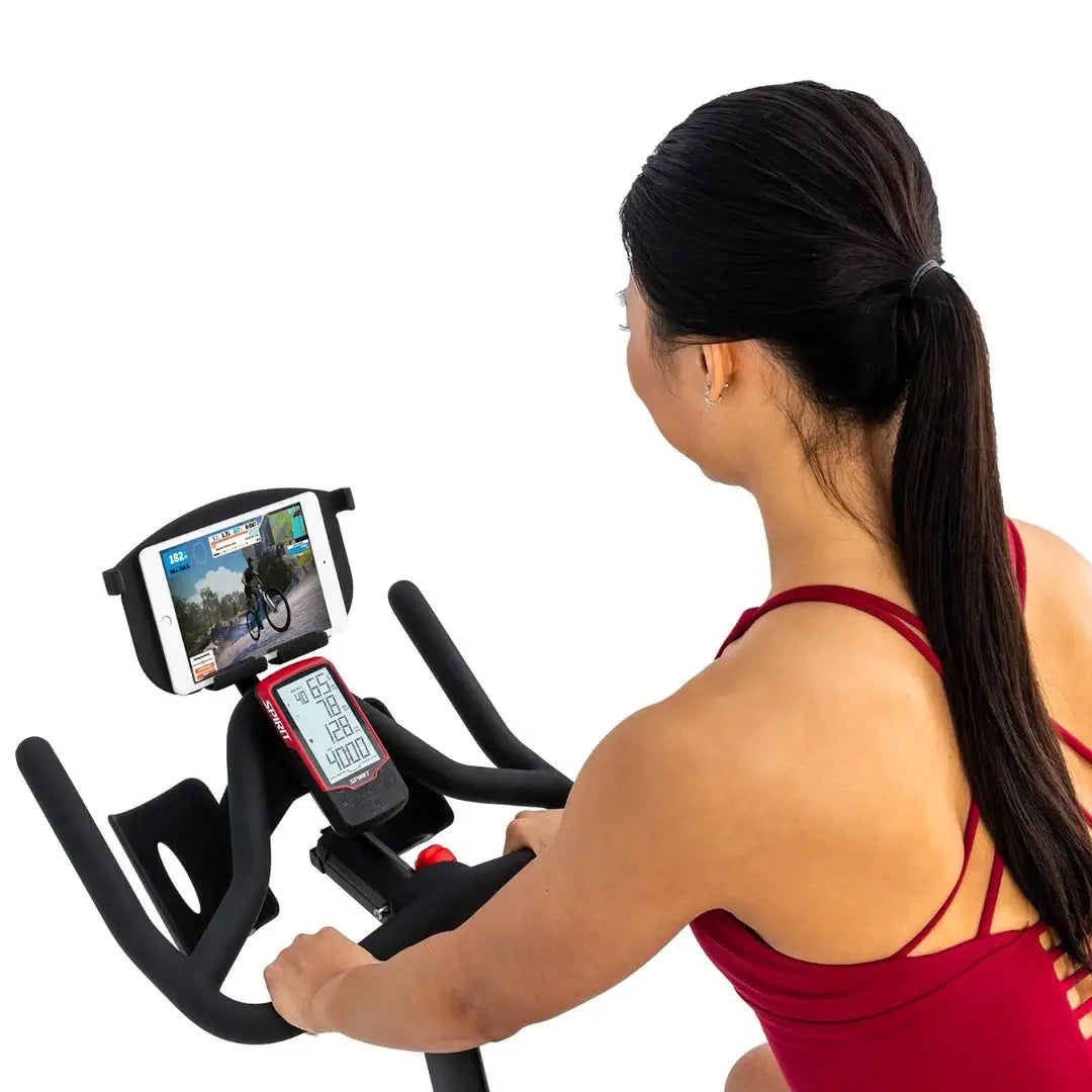 Spirit SB850 Commercial Indoor Exercise Bike - Heavy Duty Stationary Bike for Home & Gym Workouts - Perfect for Cardio Training, Spin Classes & Indoor Cycling