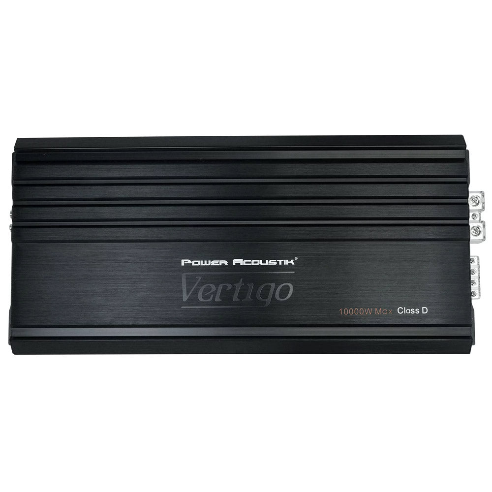 Power Acoustik VA1 10000D 10000W Mono Block Class D Car Amplifier with Bass Remote - High Power Audio System for Car, Truck & SUV Stereo Upgrade