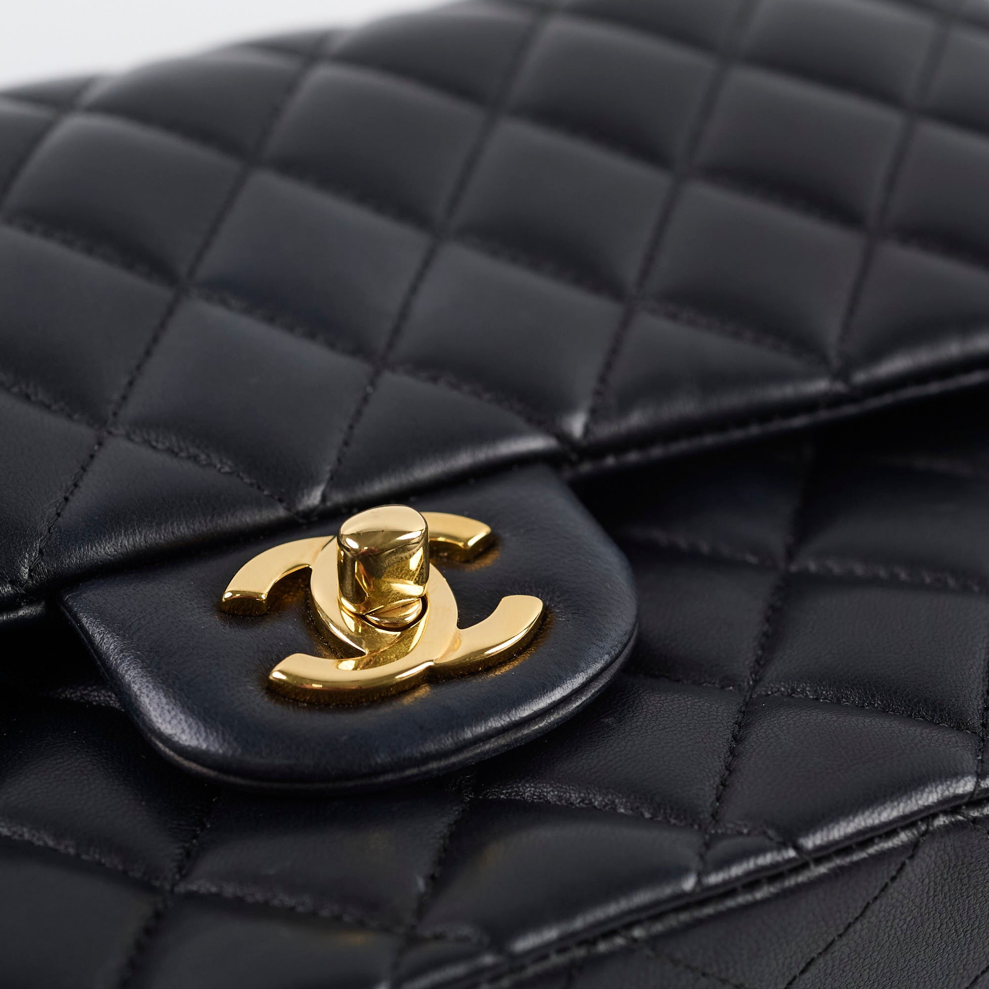 Chanel Classic Double Flap Bag Lambskin Leather Black 23cm - Luxury Designer Handbag for Women, Perfect for Evening Events & Special Occasions