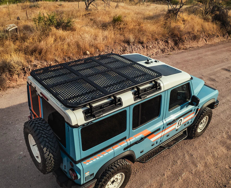 2023+ Ineos Grenadier Owl Flat Earth Roof Rack - Heavy Duty Cargo Carrier for Off-Road Adventures & Camping Gear Storage
