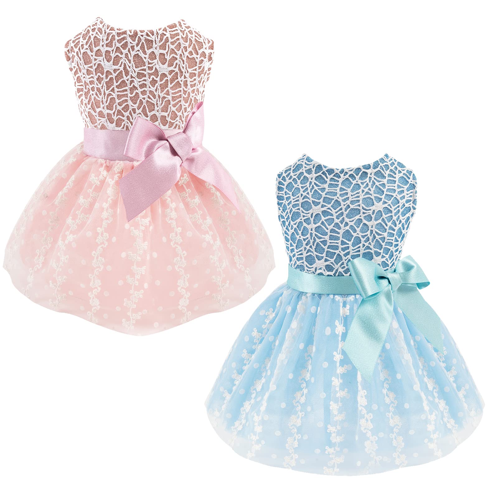 CuteBone Dog Dress - Adorable Puppy Skirt & Cat Outfit, Pet Clothes for Small Dogs & Cats | Perfect for Girls' Birthday Gifts, Parties & Photo Shoots