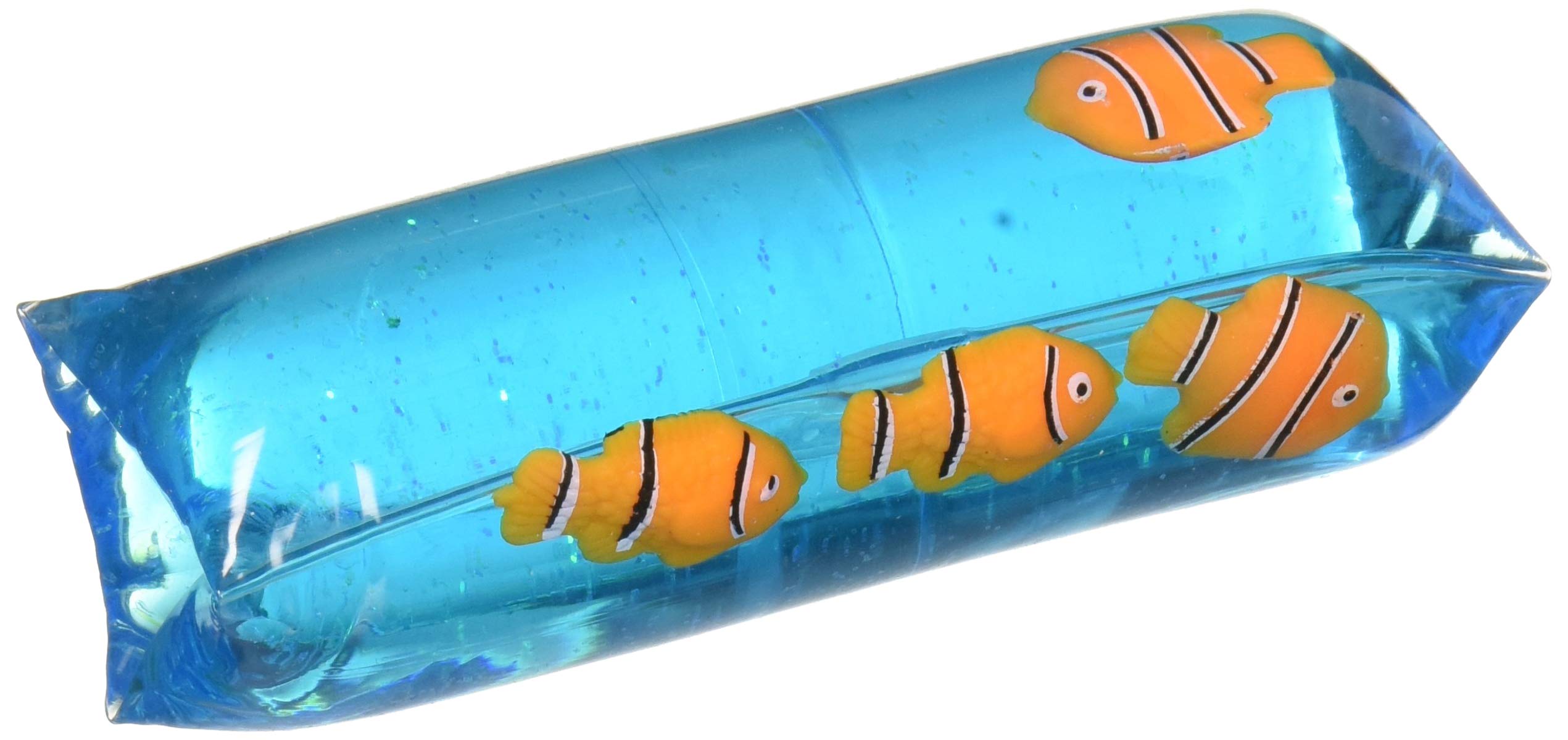 Rhode Island Novelty 4.75 Inch Clownfish Water Wiggler - Fun Pool & Aquarium Decor for Kids Bath Time and Fish Tank Accessories
