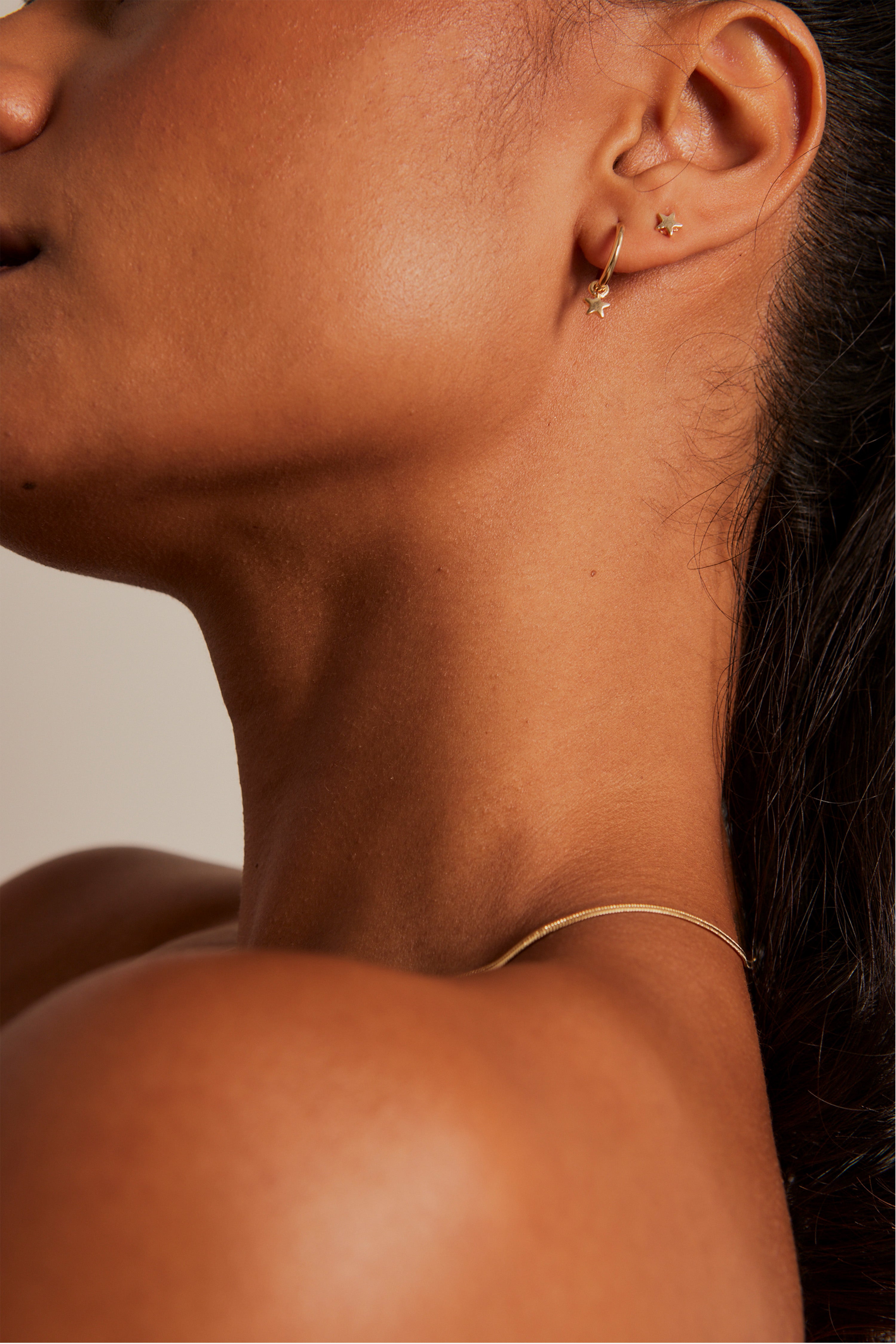 Gold Star Sleeper Stud Earrings for Women - Hypoallergenic Cartilage Piercing Jewelry - Perfect for Everyday Wear, Parties & Gifting