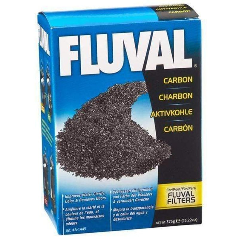 Fluval Premium Activated Carbon Filter Media - 375g for Aquarium, Fish Tank & Pond Water Purification - Removes Odors, Toxins & Discolors for Crystal Clear Water
