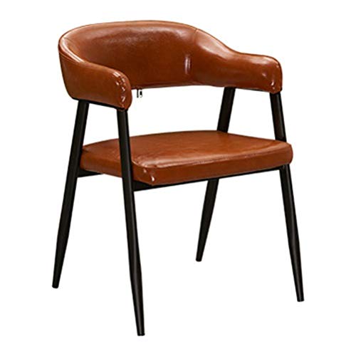 Wrought Iron Cafe Chairs - Western Restaurant & Milk Tea Shop Dining Chairs with Backrest - Stylish Side Chairs for Dessert Parlors, Hot Pot Lounges & Home Kitchens (Color B) - Perfect for Commercial & Residential Use