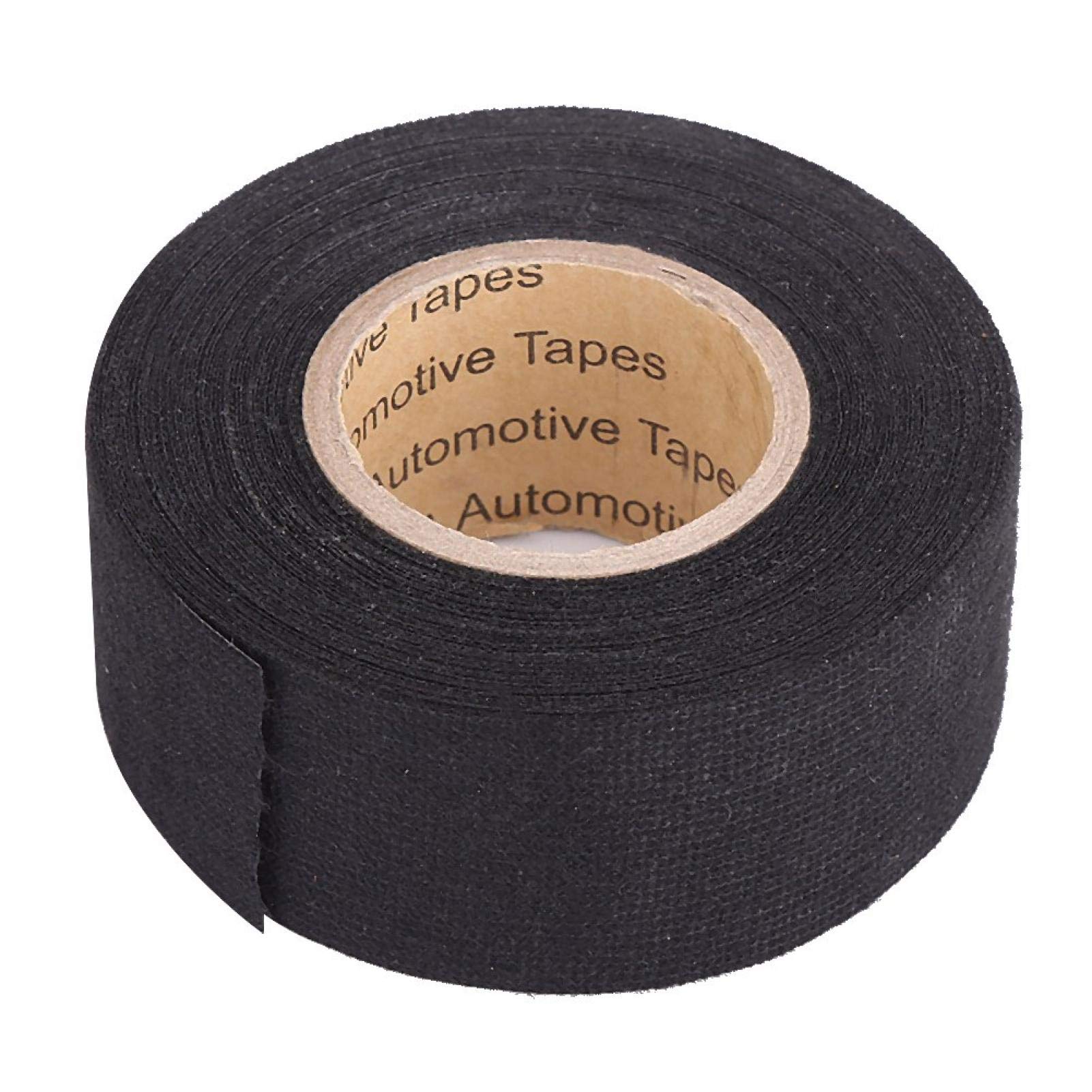Yctze Automotive Wiring Harness Tape - 9mm x25m (32mm*15m) Multipurpose Self-Adhesive Anti-Squeak Felt Tape for Car Cables, Electrical Wires & Nylon Cable Protection - Perfect for DIY Auto Repairs, Wire Organization & Noise Reduction in Vehicles