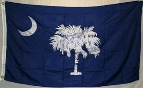 5'x8' South Carolina State Flag - Heavy Duty 600D Nylon, Embroidered & Sewn for Outdoor Use - Perfect for Homes, Schools, and Government Buildings (A-1-4697)