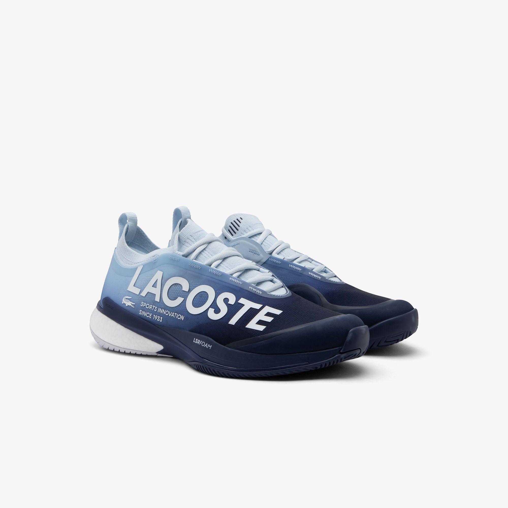Lacoste Men's AG LT25 LITE Tennis Shoes - White/Green - Lightweight Comfort for Court & Casual Wear