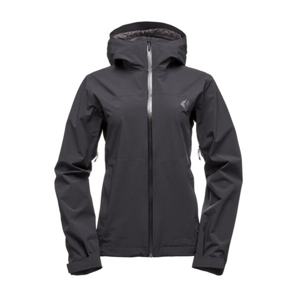 Black Diamond Stormline Stretch Rain Shell Jacket - Waterproof & Breathable Women's Hiking Raincoat for Outdoor Adventures & Travel