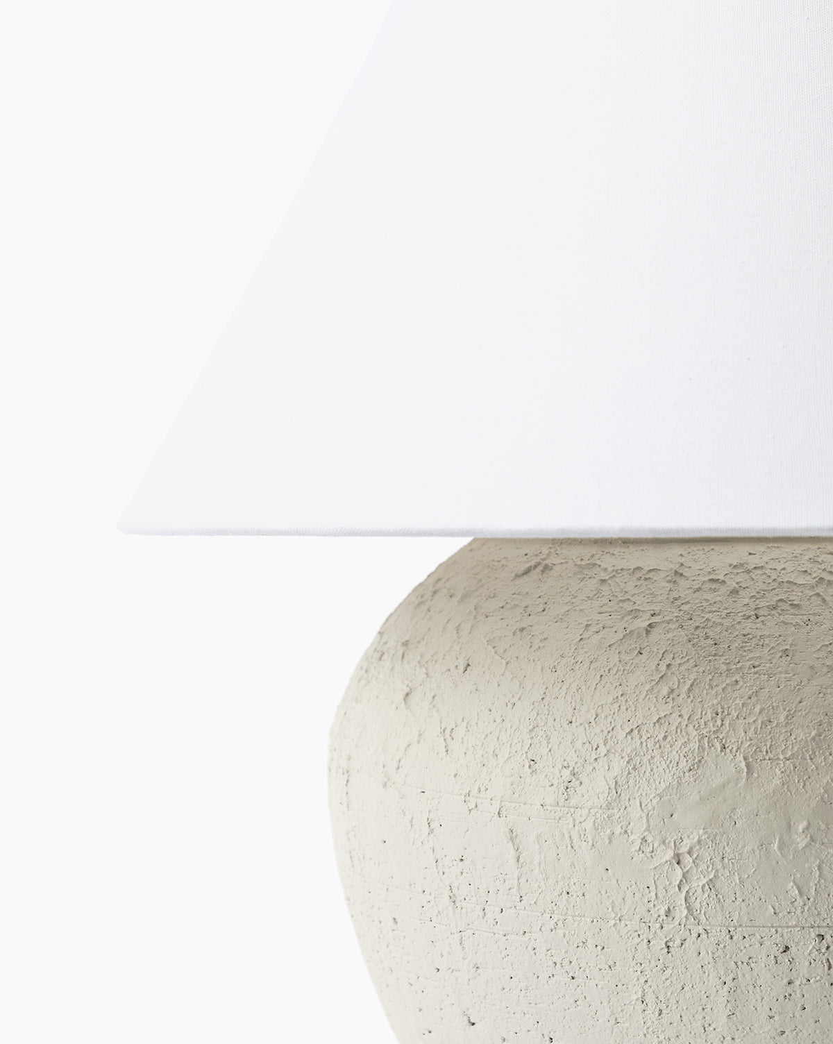 Abbott Ceramic Table Lamp - Modern Home Decor Lighting for Living Room, Bedroom & Office - Elegant Nightstand Lamp with Fabric Shade - Warm White Light for Cozy Ambience