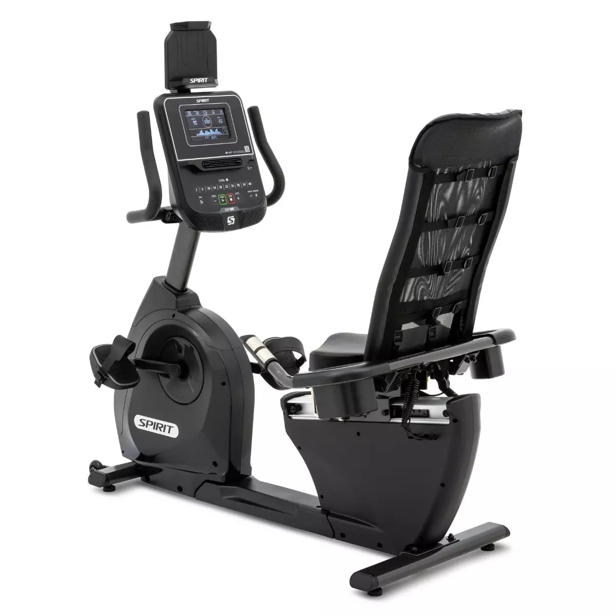Spirit XBR95 Recumbent Exercise Bike for Home Gym - Low Impact Cardio Workout Equipment for Seniors & Rehabilitation - Perfect for Small Spaces & Indoor Cycling Training