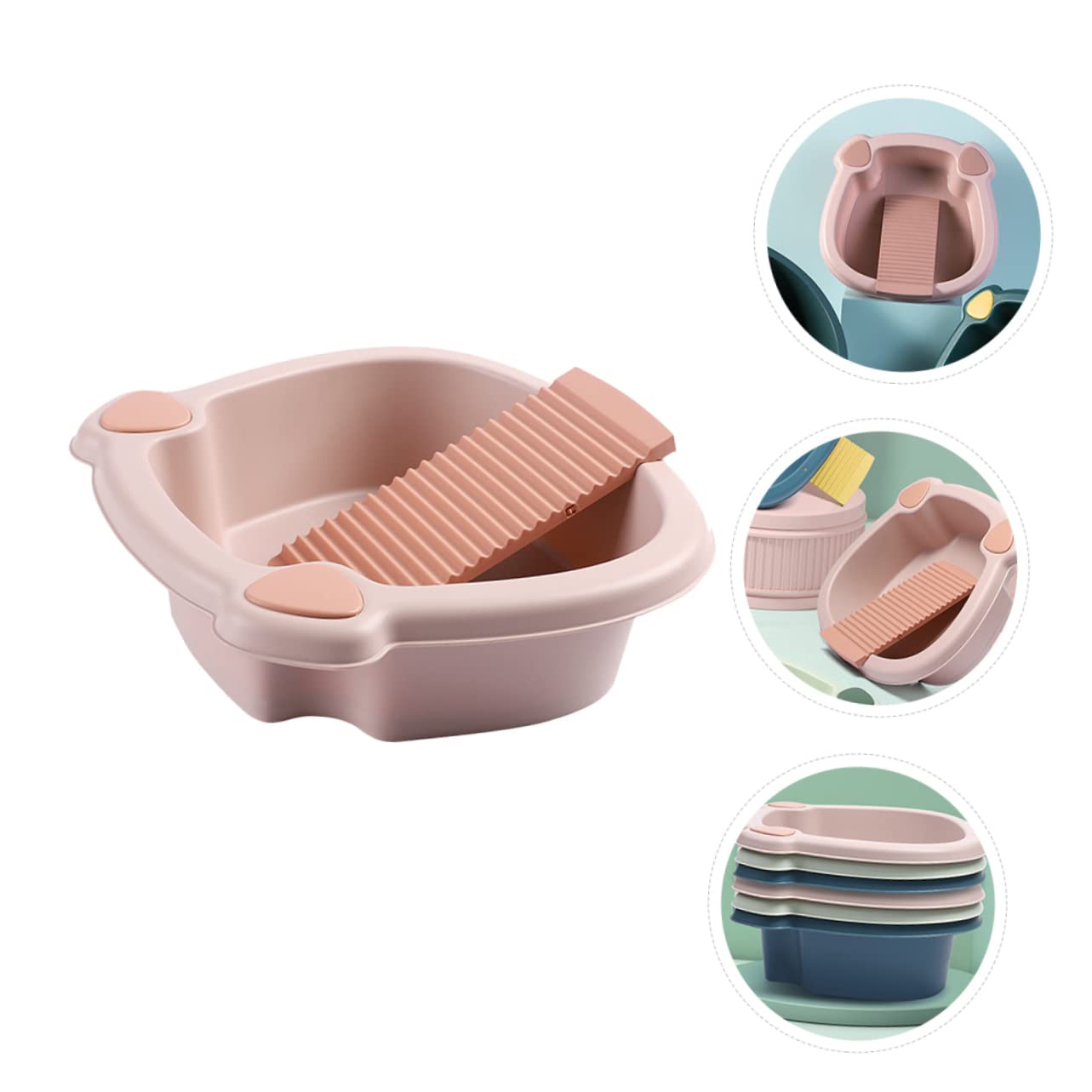 Plastic Hand Washing Washboard - Large PP Laundry Basin for Clothes, Shirts & Household Use | Portable Dormitory Sink for Hand Washing | Ideal for Camping, Travel & Small Space Living