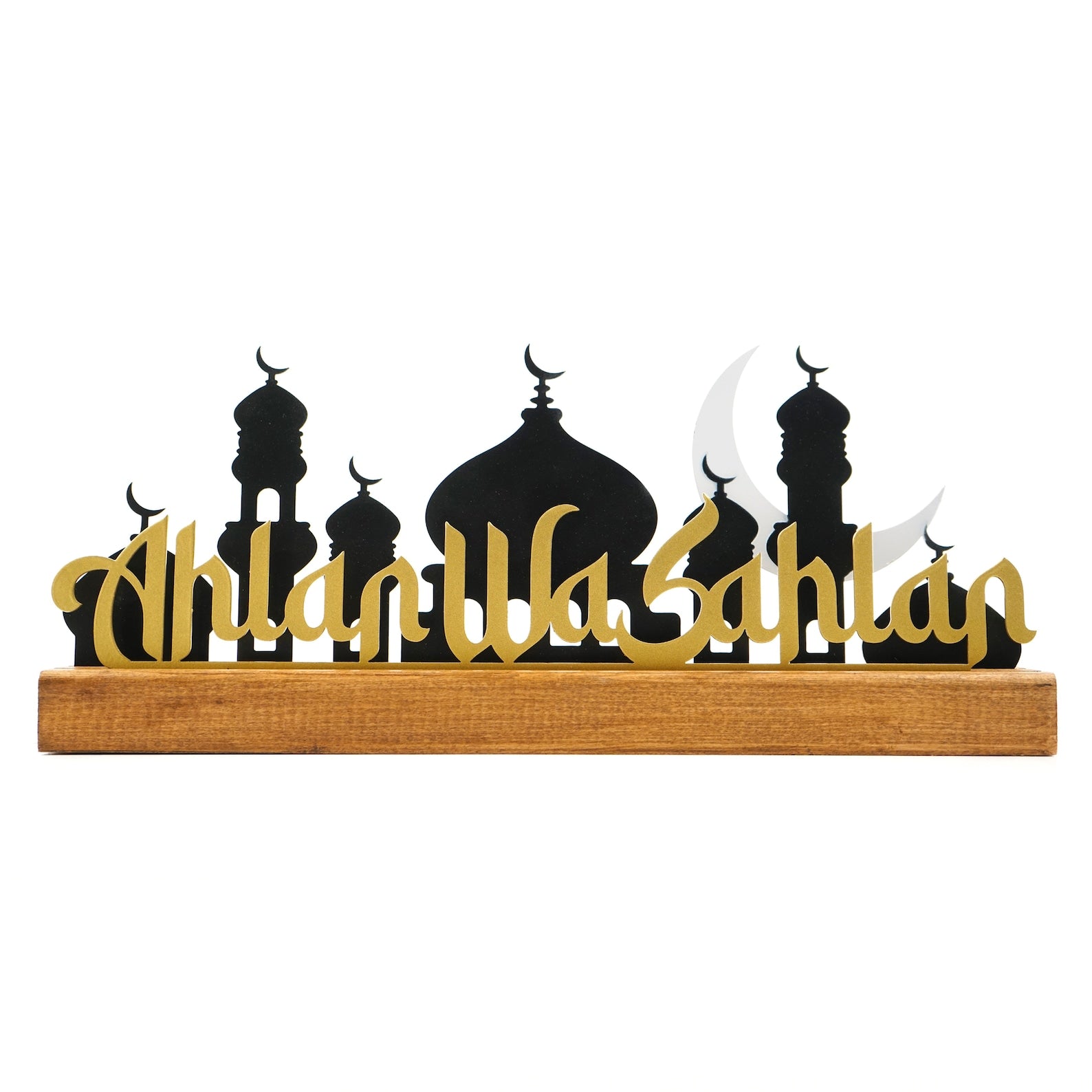 Hagia Sophia & Mosque Islamic Art Tabletop Decor - Handcrafted Islamic Home Decor for Living Room, Office & Gift Giving