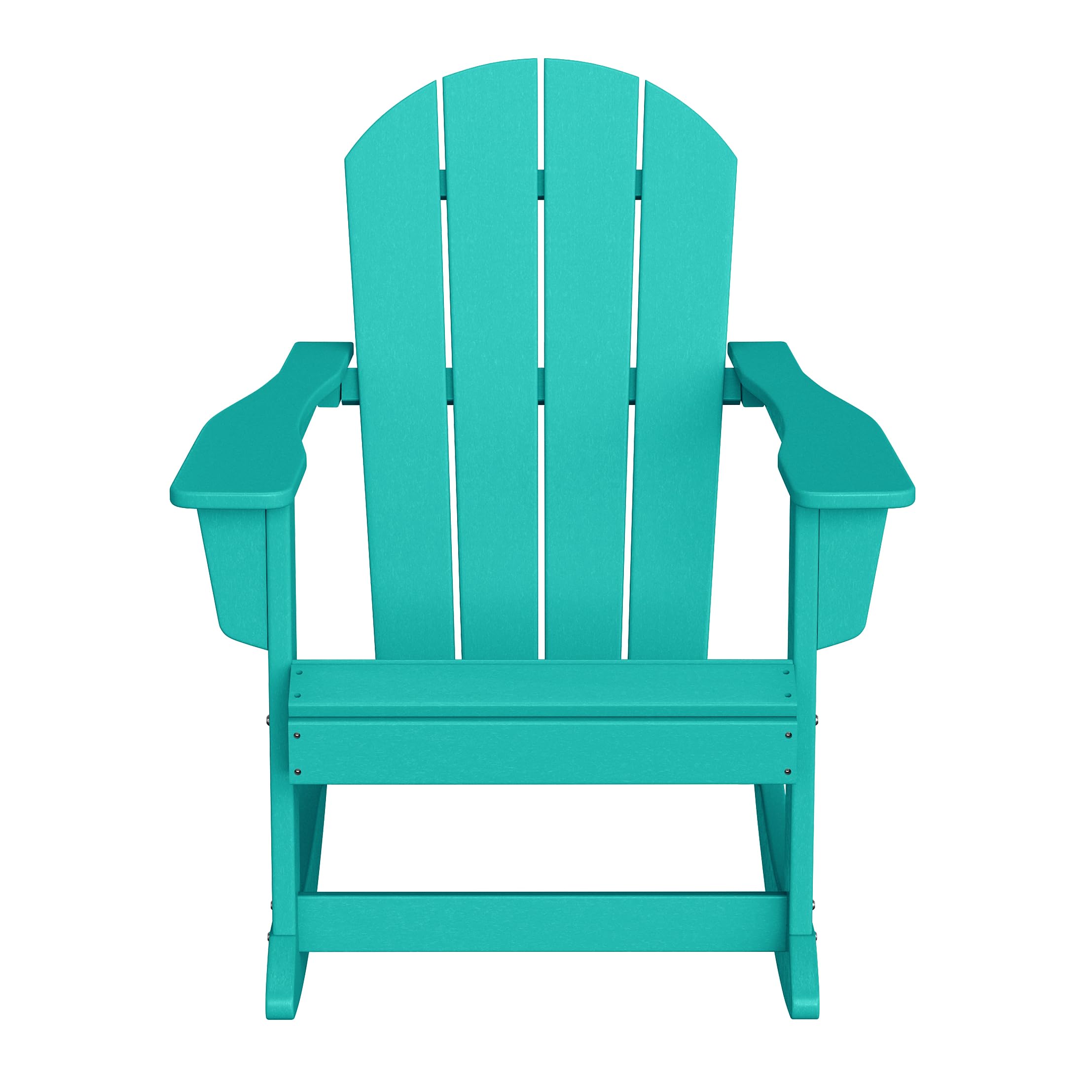 WestinTrends Malibu Outdoor Poly Adirondack Rocking Chair - Turquoise Blue Patio Furniture for Garden, Porch & Backyard Relaxation