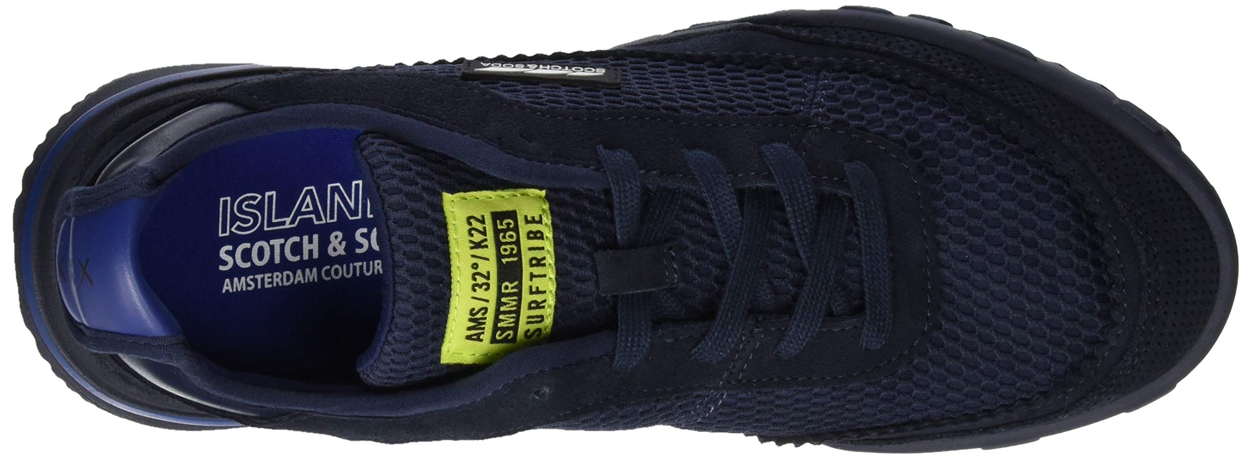 SCOTCH & SODA Men's Low-Top Sneakers - Comfortable Casual Shoes for Walking, Travel & Everyday Wear | Breathable Lightweight Design | Fashionable Streetwear Footwear