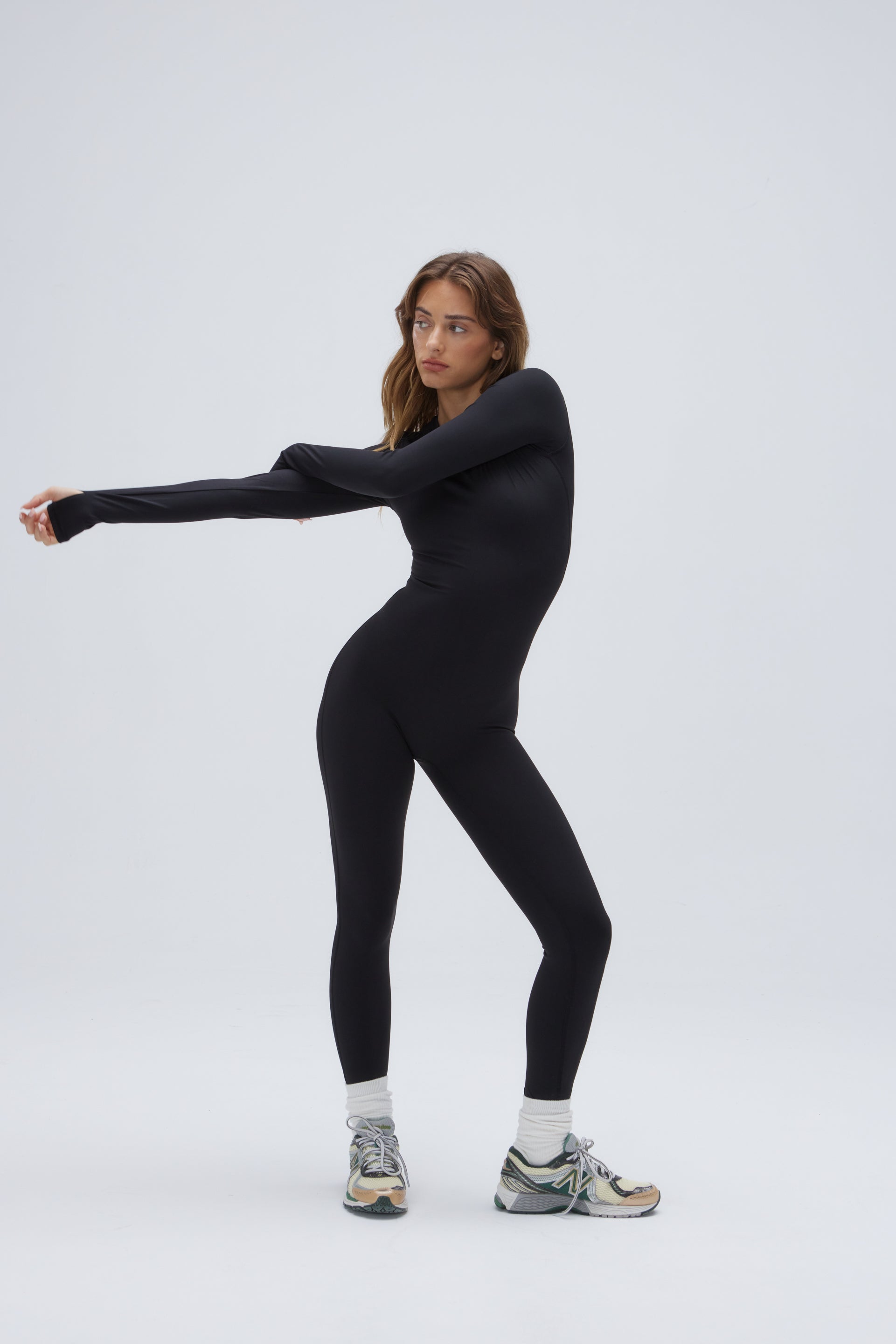 Ultimate Long Sleeve Unitard for Women - Stretchy Black Bodysuit for Dance, Yoga & Performance | Comfortable & Stylish Activewear