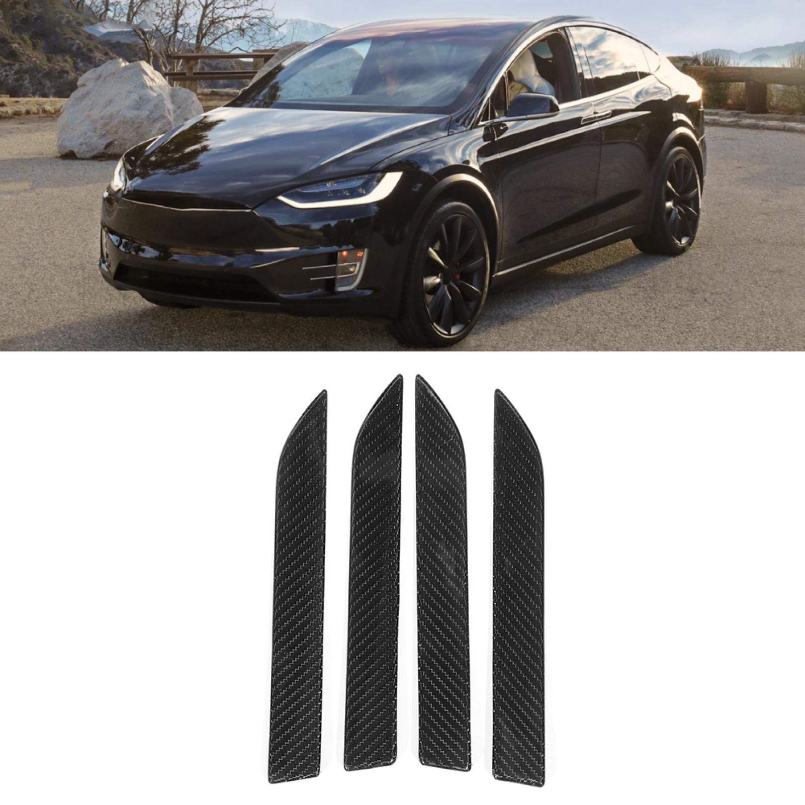 Carbon Fiber Door Handle Cover Trim for Cars 2014-2019 - Exterior Decoration & Car Modification Accessories | Upgrade Your Vehicle's Style for Daily Commute & Road Trips