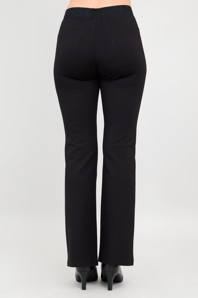 High Waisted Modal Stretch Pants for Women - Soft & Comfortable Tall Black Dress Pants - Perfect for Office Work, Business Casual & Everyday Wear