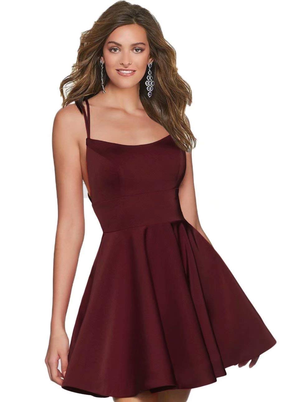 Ubride Women's Short Prom Dresses - Elegant Satin Formal Cocktail Gowns with Pockets | Perfect for Homecoming, Parties & Special Occasions