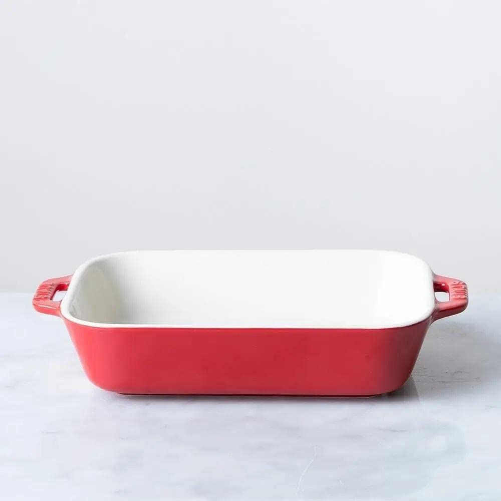 STAUB Enameled Cast Iron Casserole Dish - 5.5 Quart, Round Dutch Oven for Braising, Stewing & Baking - Perfect for Soups, Roasts & One-Pot Meals