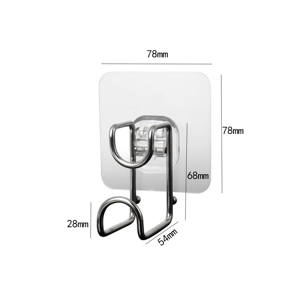 Strong Self-Adhesive Multi-Purpose Hooks for Bathroom, Kitchen & Washbasin - Heavy Duty Sticky Hooks for Towels, Utensils & Organizing (4-Pack)