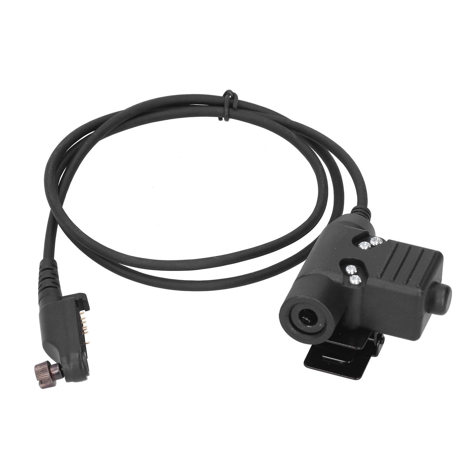 U94 PTT Tactical Adapter - Push to Talk Connector with 3.3ft Cable for Hytera PD680/660/600 X1P Walkie Talkie Headset - Perfect for Military, Security, and Outdoor Communication