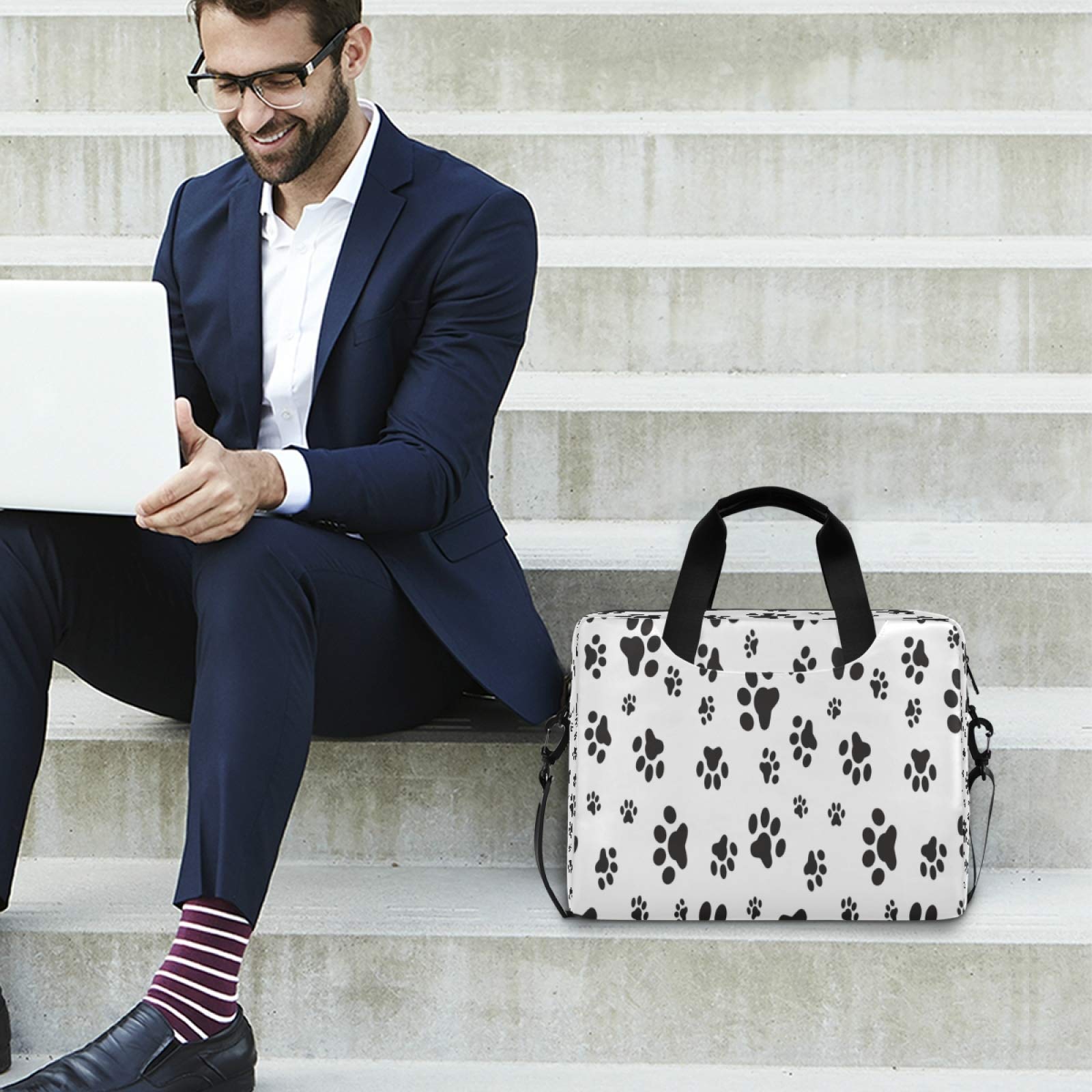Premium Laptop Bag for 13-15.6 Inch Laptops - Lightweight Laptop Sleeve with Stylish Pattern, Durable Computer Carrying Case for MacBook, Dell, HP - Perfect for Work, School & Travel