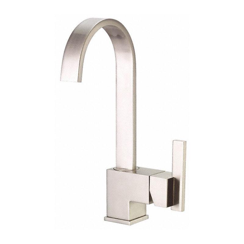 Danze Sirius Single Handle Bar Faucet with Fixed Spout - Premium Stainless Steel Kitchen Sink Faucet for Bar, Prep Sink & Wet Bar - Commercial Grade & Durable Design