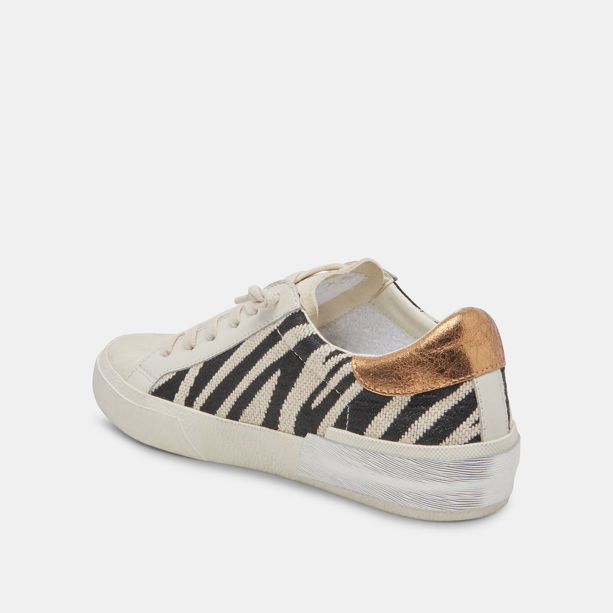 ZINA SNEAKERS for Women - Stylish Zebra Print Fabric Shoes - Comfortable Walking & Running Sneakers - Perfect for Gym, Workout, and Casual Wear