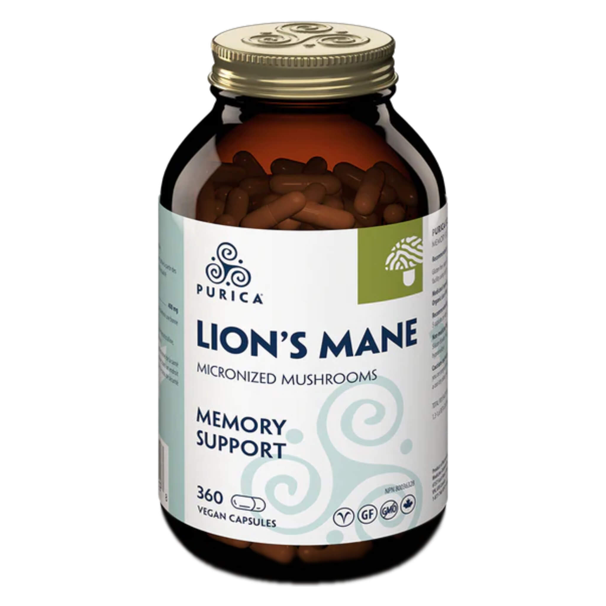 Organic Lion's Mane Mushroom Capsules - 1000mg Pure Extract for Brain Health & Memory Support - Vegan, Non-GMO, Gluten-Free - Boost Focus & Cognitive Function for Work, Study & Daily Life
