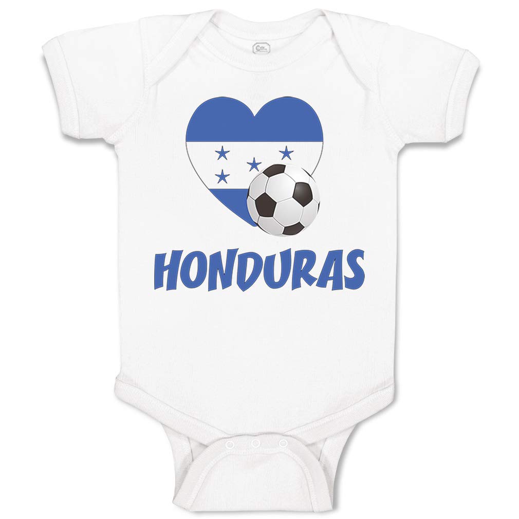 Honduras Soccer Baby Bodysuit - Cotton Football Outfit for Boys & Girls - Game Day & Playtime