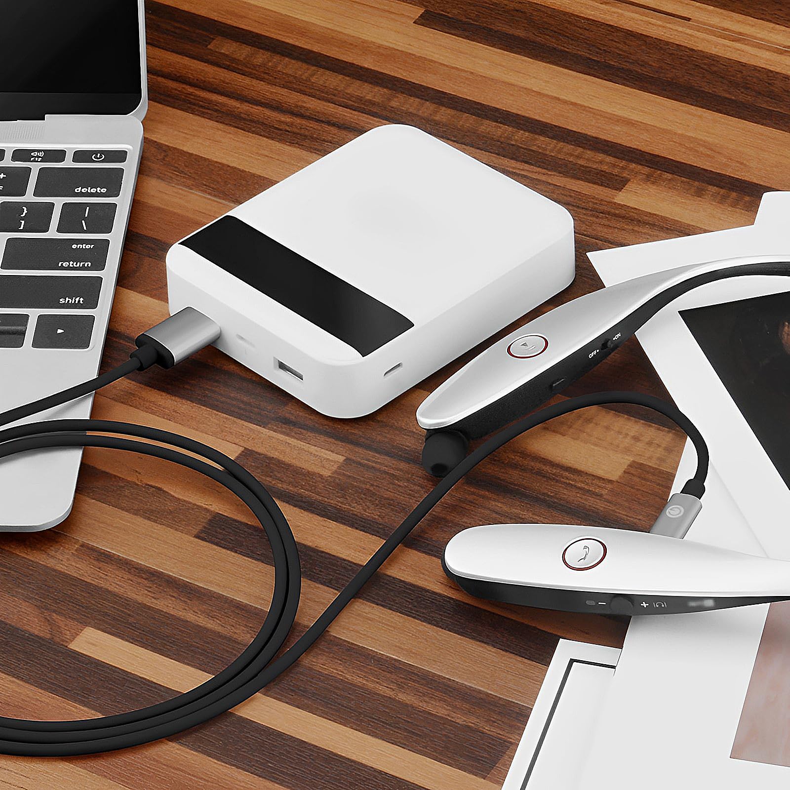 Geekria USB to Micro-USB Charger Cable (4ft/120cm) - Compatible with Bose Sleepbuds, Sony WF-SP700N, JBL C100TWS, LG HBS F110 & More - Replacement Power Cord for Wireless Earbuds - Perfect for Travel, Office & Home Charging