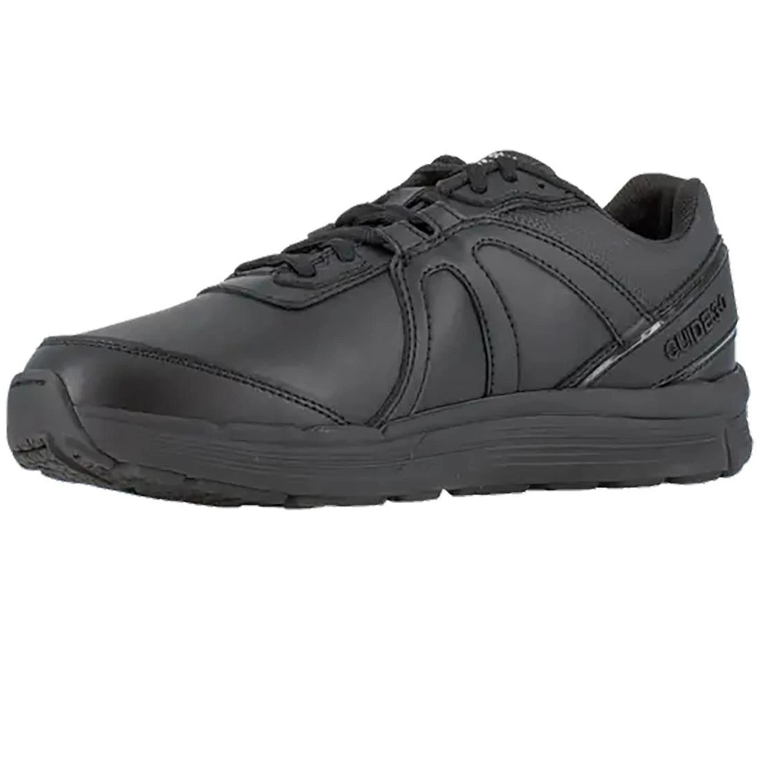 Men's Guide Work Soft Toe Athletic Shoes - Black Non-Slip Safety Sneakers for Construction, Hiking & Outdoor Activities