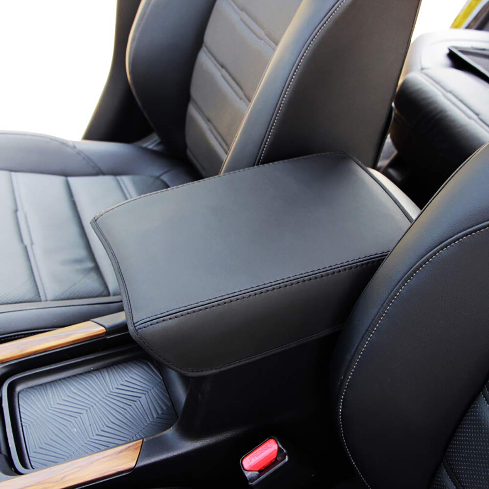 Leegi AAGIILEEYO Car Armrest Cover for Honda CRV 2017-2020 - Black Center Console Protector with Storage Box | Perfect for Road Trips & Daily Commuting