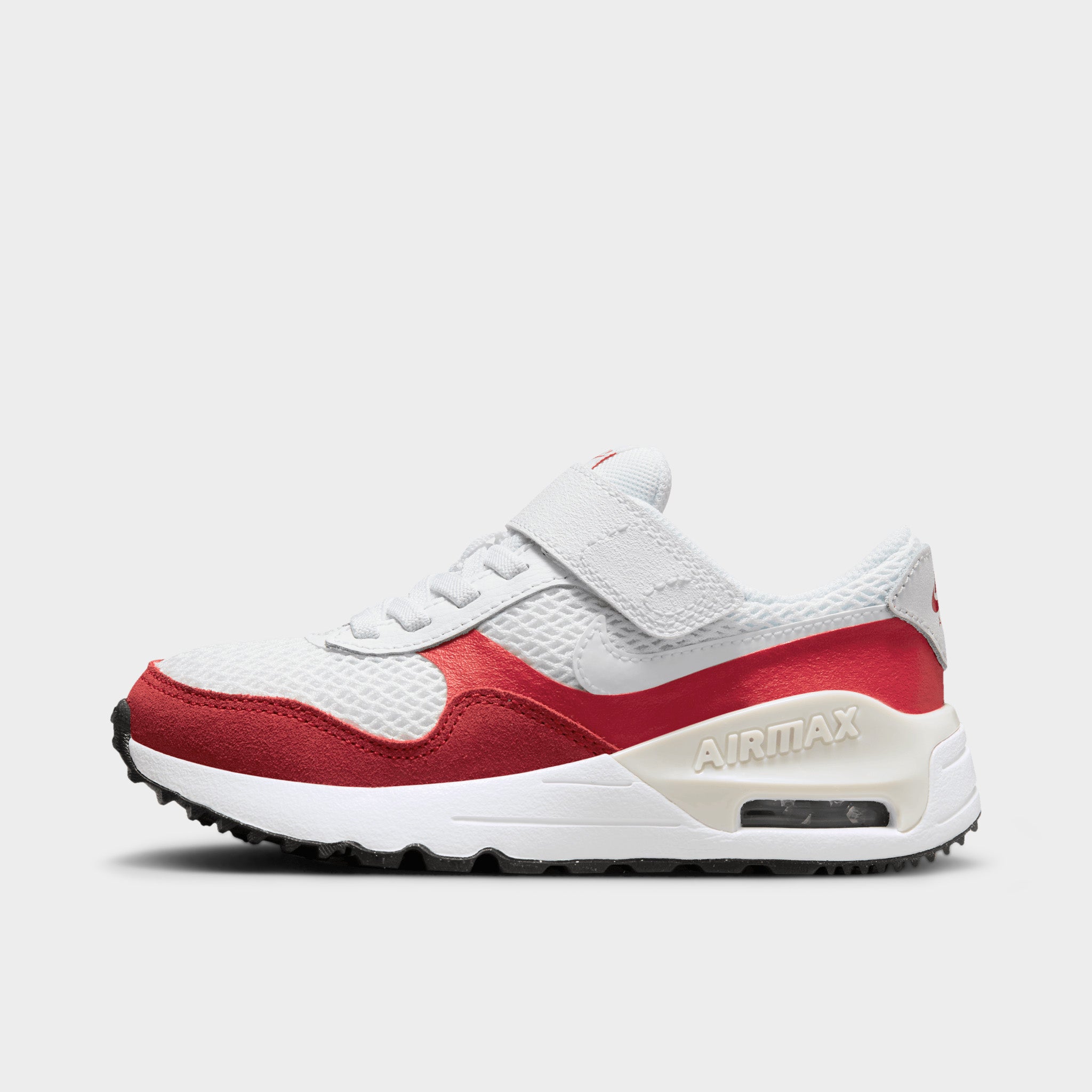 Nike Air Max SYSTM PS Men's Running Shoes - White/White/University Red | Lightweight Cushioned Sneakers for Jogging, Gym & Casual Wear