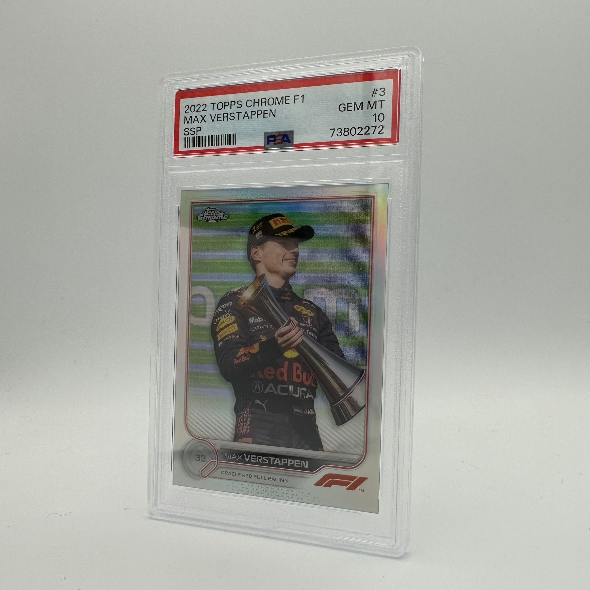 PSA 10 Graded Max Verstappen #3 SSP Image Variation - Rare Collectible Trading Card for F1 Fans & Sports Memorabilia Enthusiasts