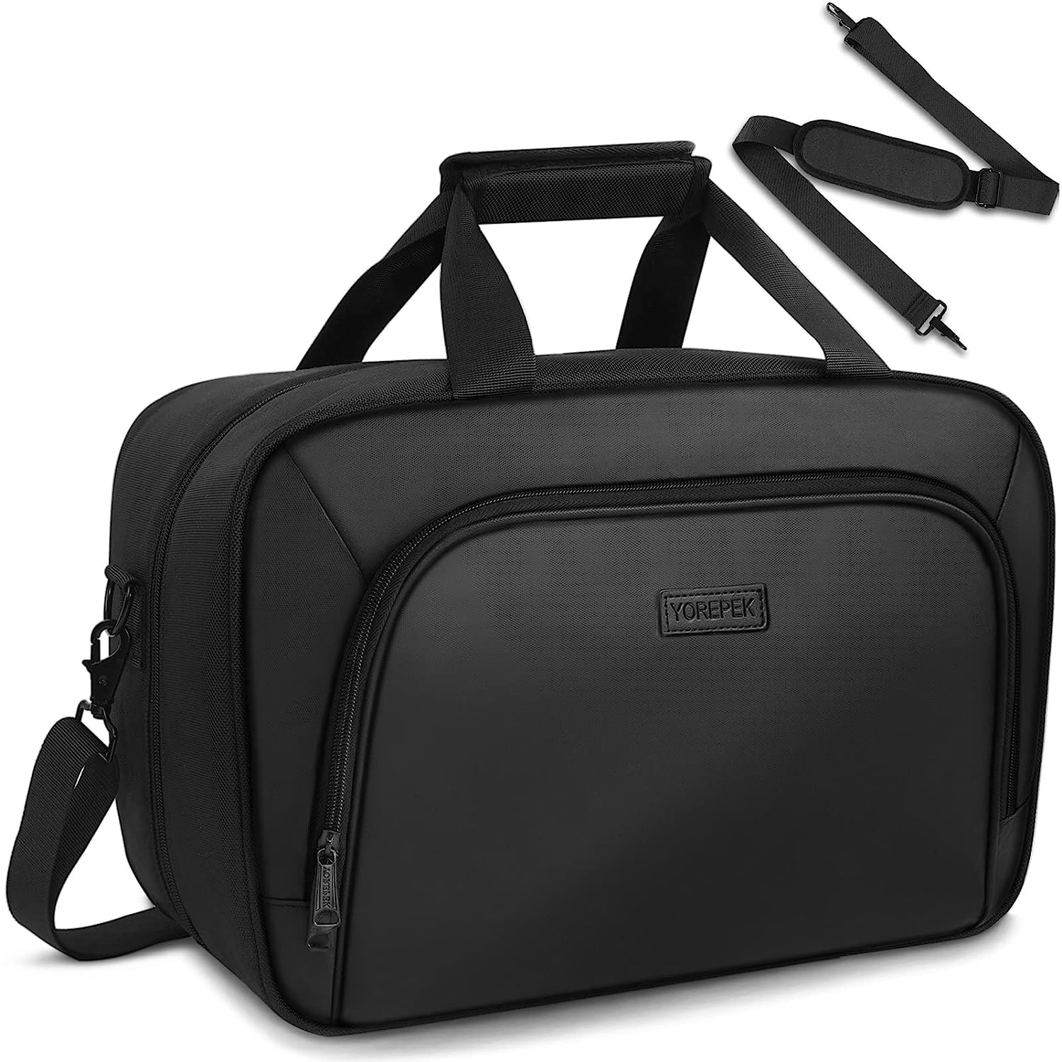YOREPEK PS5 Travel Carrying Case - Compatible with Playstation 5 Disc & Digital Edition, Pro Console - Large Storage Bag for Controllers, Games & Accessories - Durable Black Protective Case for Travel, Gaming Storage & Home Organization