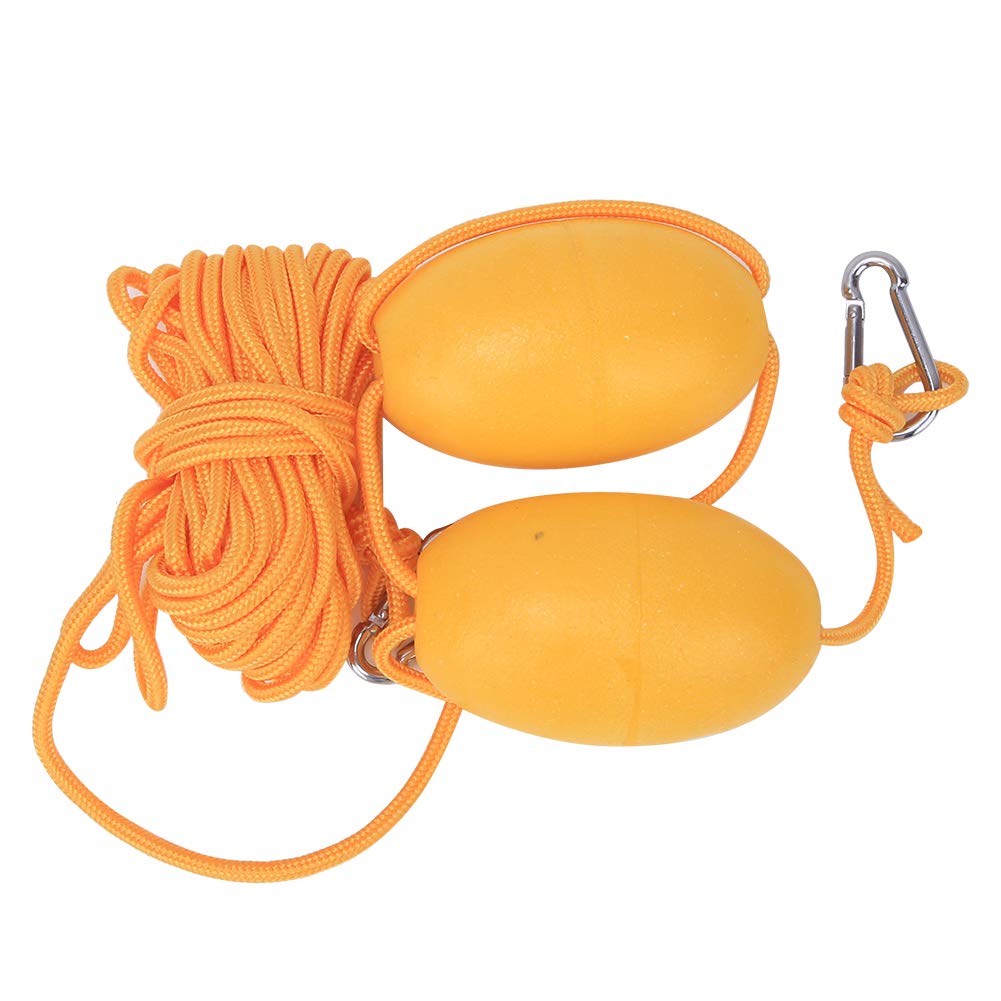 **27.89ft Kayak Leash Rope with Stainless Steel Hook & Floating Ball - Heavy Duty Drift Anchor System for Kayak Fishing & Water Sports**    *(Perfect for securing kayaks, canoes, or paddleboards while fishing, drifting, or anchoring in lakes, rivers, and coastal waters.)*
