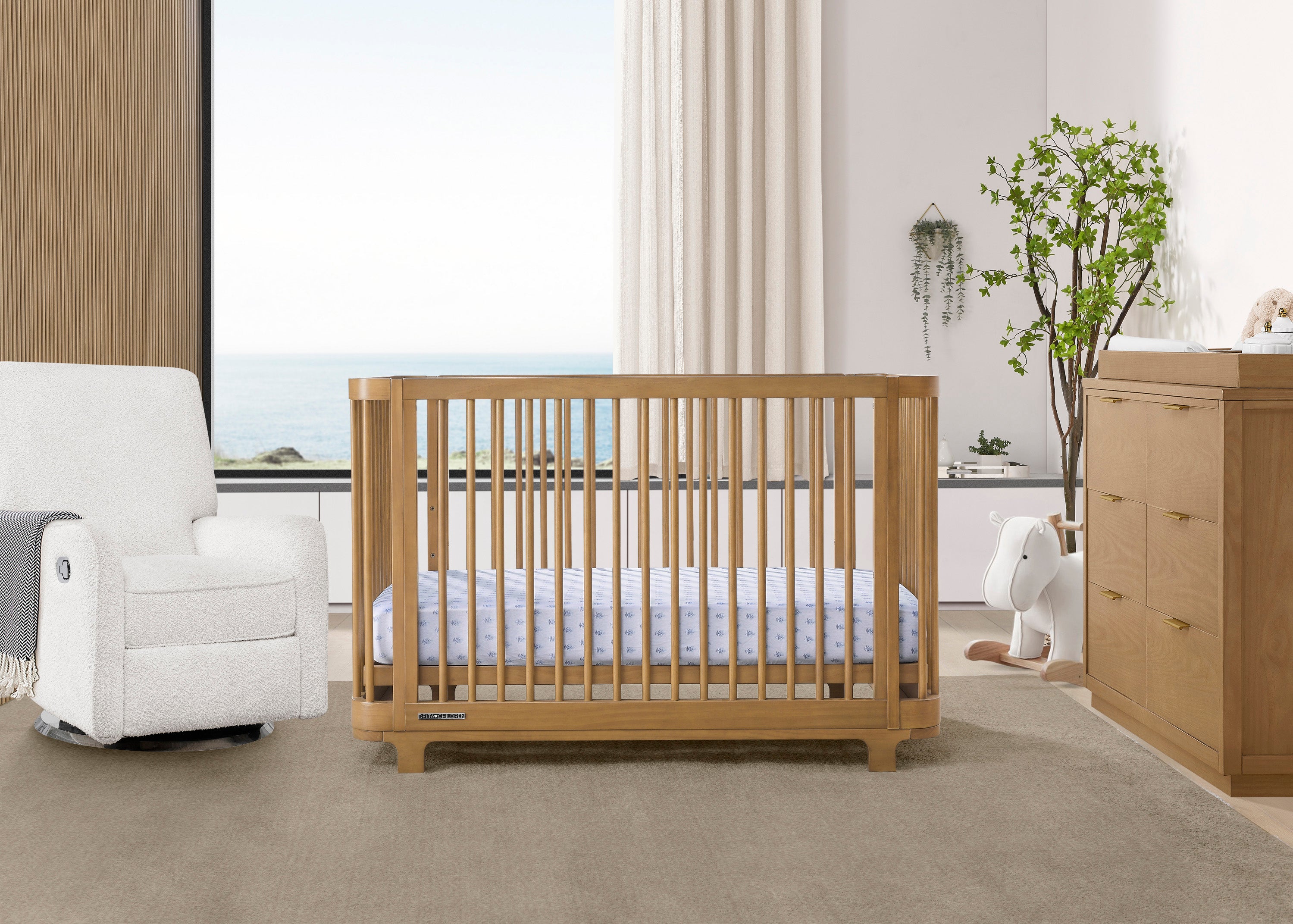 Nest 4-in-1 Convertible Baby Crib - Toddler Bed, Daybed & Full-Size Bed - Safe Nursery Furniture for Newborn to Teen - Perfect for Bedrooms, Daycare & Guest Rooms