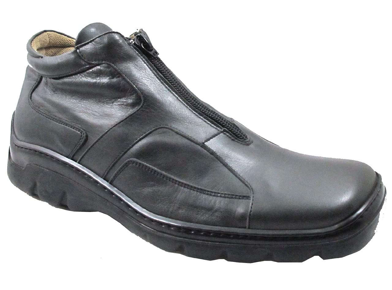 Low Tide Men's 25043 Italian Square Toe Comfort Fashion Sneakers - Grey Casual Shoes for Walking, Work & Everyday Wear