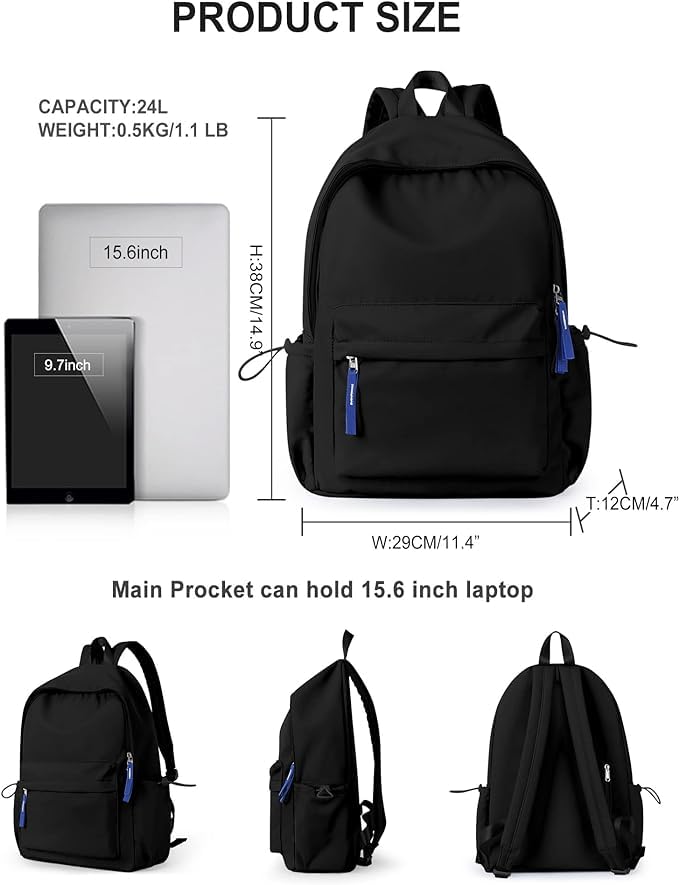 Bluewish 25L Stylish Girls School Backpack - Lightweight Student Backpack for Women & Teens - Perfect for College, Office & Travel Use