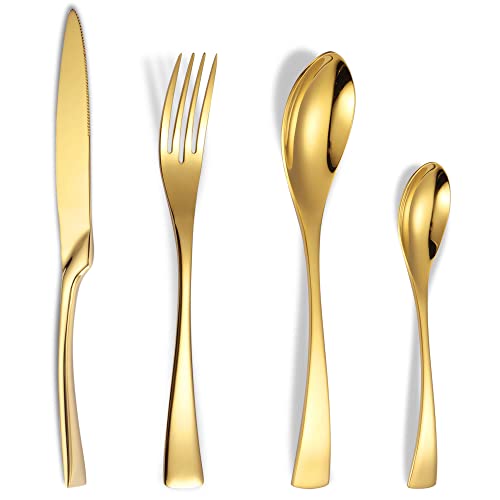 Gold 24 Piece Set with Tea Spoon