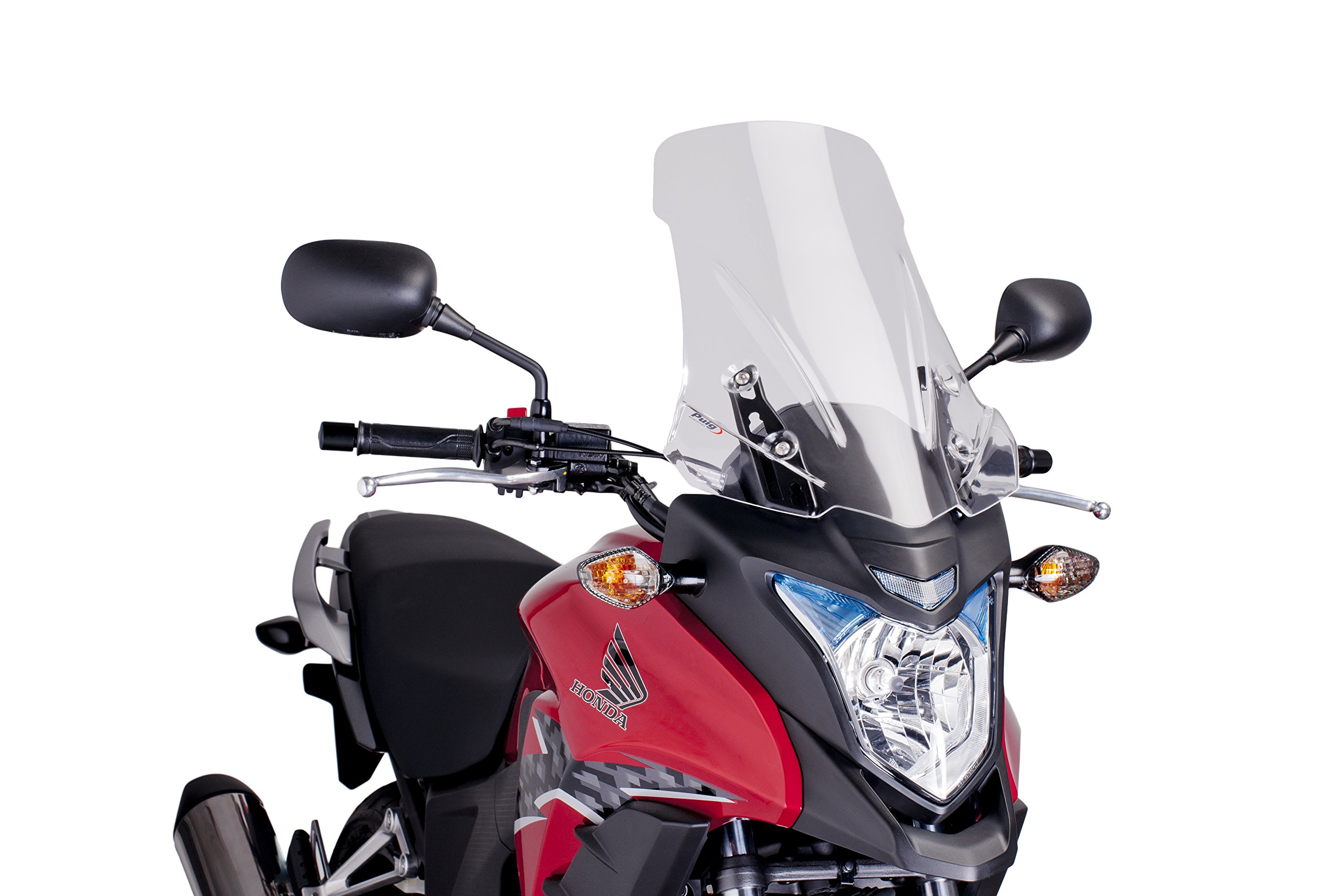 Puig 6480W Clear Touring Windshield for Aprilia Caponord 1200 (2013-2017) - High-Impact Protection for Long Rides & Adventure Touring