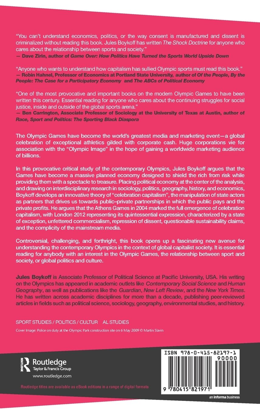 Celebration Capitalism and the Olympic Games - Routledge Critical Studies in Sport Book | Academic Analysis of Sports Economics & Global Events | Perfect for Researchers, Students & Sports Policy Makers