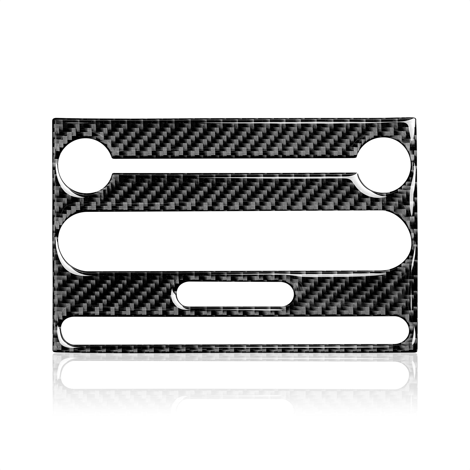 Premium Carbon Fiber Center Console CD Panel Sticker Cover for 2005-2009 Ford Mustang | Interior Trim Accessories | Perfect for Car Customization & Protection